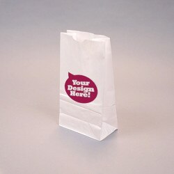 Custom-Printed White Kraft 6-lb Bag